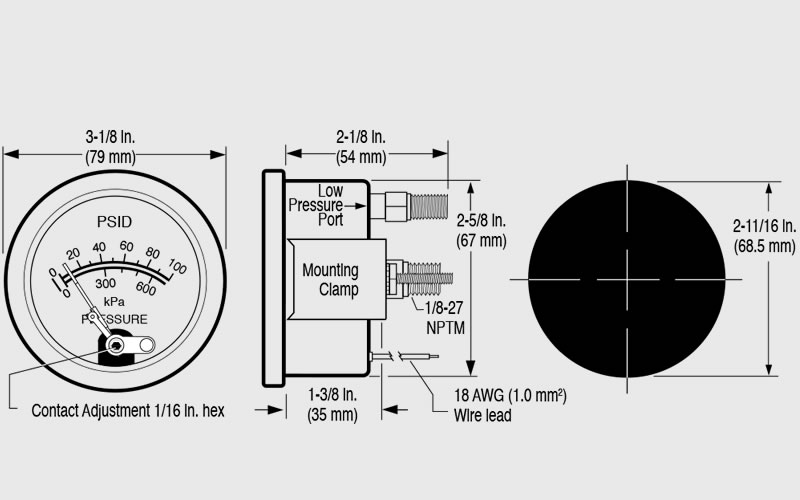 Dimensions 25DP